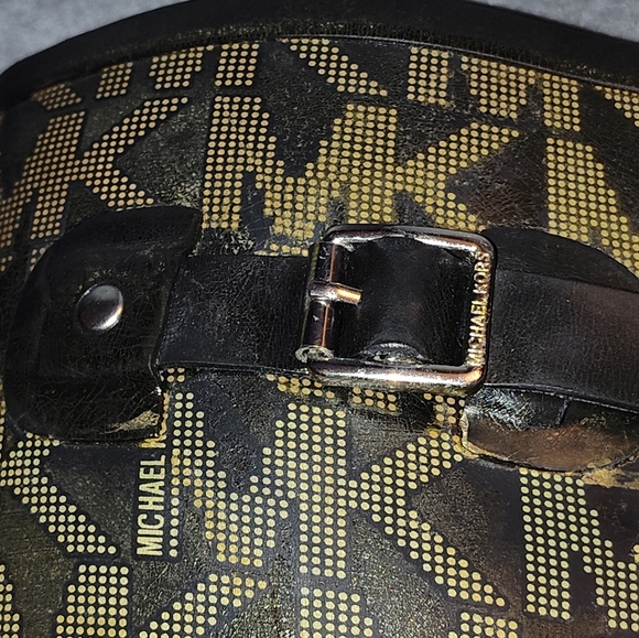 MICHAEL KORS SIGNATURE MK MONOGRAM BLACK RAIN BOOTS SIZE 7 WATERPROOF 14" - Picture 5 of 11